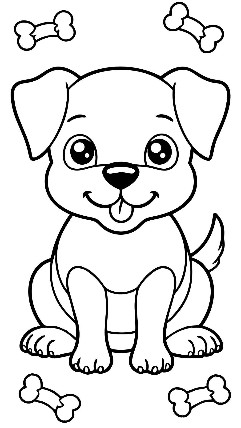 coloriages de chiots gratuitement imprimables